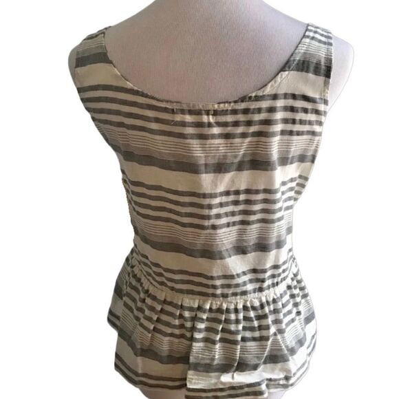 New! 4Our Dreamers Sleeveless Peplum Top Sz L - Picture 2 of 6